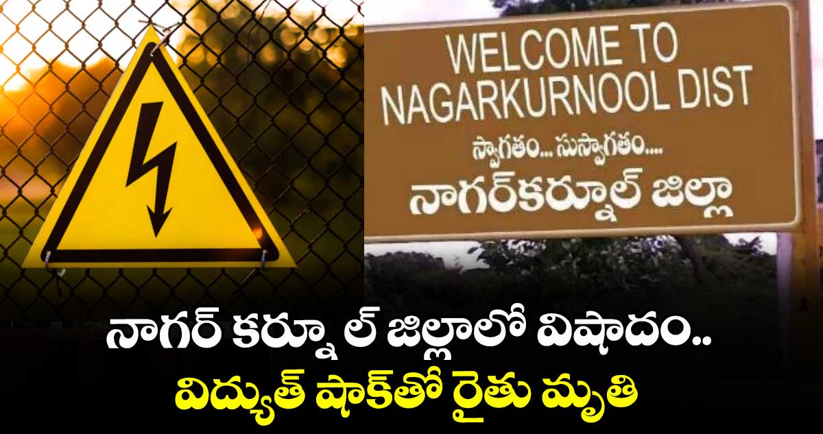 నాగర్ కర్నూ ల్ జిల్లాలో విషాదం.. విద్యుత్ షాక్తో రైతు మృతి