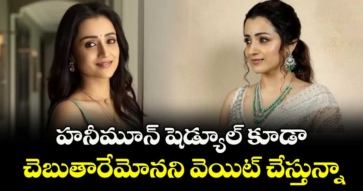 హనీమూన్ షెడ్యూల్ కూడా చెబుతారేమోనని వెయిట్ చేస్తున్నా: త్రిష 