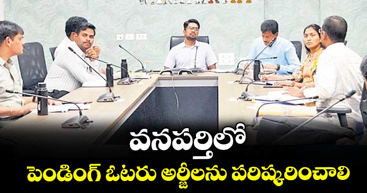 వనపర్తిలో పెండింగ్ ఓటరు అర్జీలను పరిష్కరించాలి : కలెక్టర్ ఆదర్శ్ సురభి