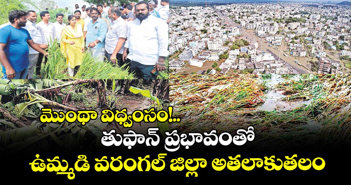 మొంథా విధ్వంసం!..తుఫాన్ ప్రభావంతో ఉమ్మడి వరంగల్ జిల్లా అతలాకుతలం