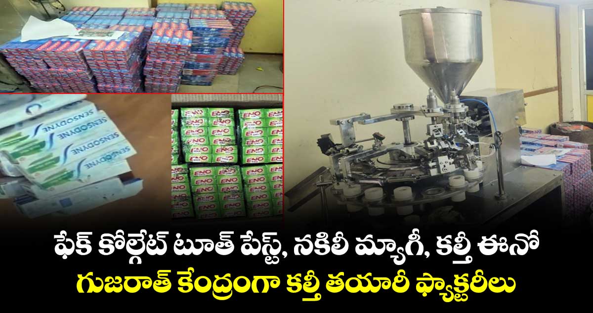 ఫేక్ కోల్గేట్ టూత్ పేస్ట్, నకిలీ మ్యాగీ, కల్తీ ఈనో : గుజరాత్ కేంద్రంగా కల్తీ తయారీ ఫ్యాక్టరీలు