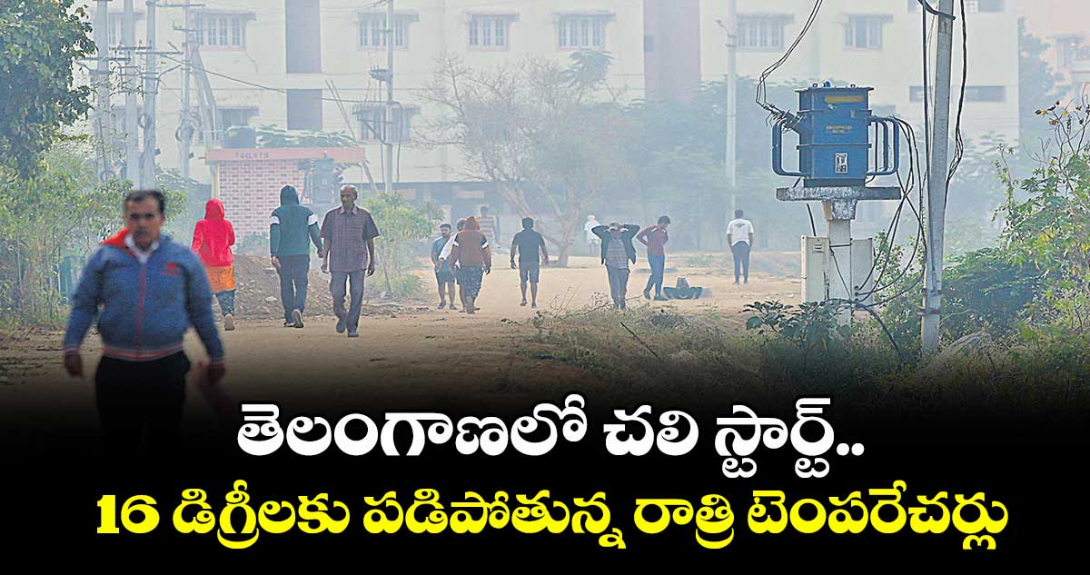 తెలంగాణలో చలి స్టార్ట్.. 16 డిగ్రీలకు పడిపోతున్న రాత్రి టెంపరేచర్లు
