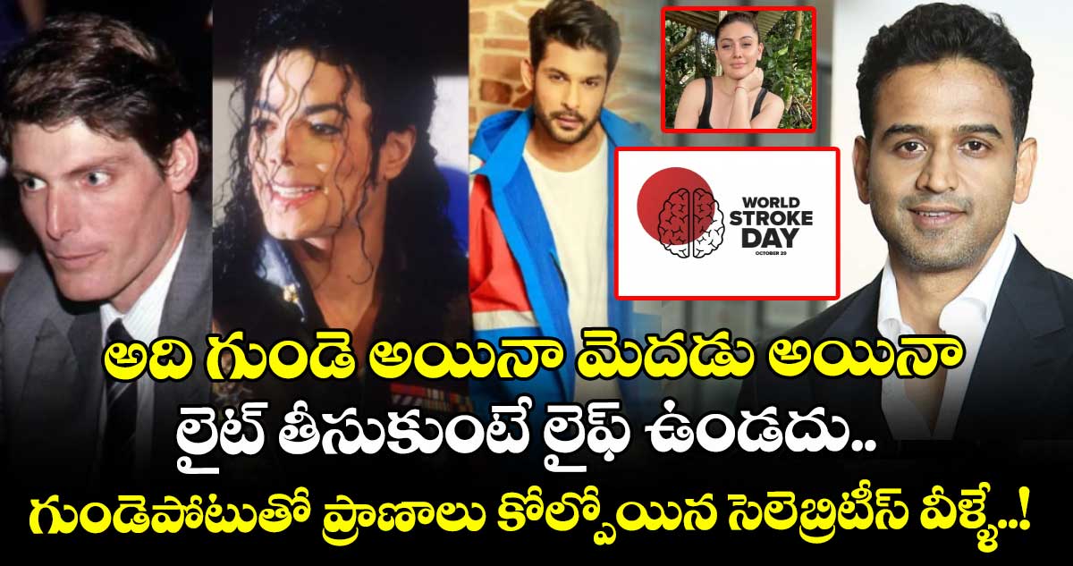 World Stroke Day : అది గుండె అయినా మెదడు అయినా లైట్ తీసుకుంటే లైఫ్ ఉండదు.. గుండెపోటుతో ప్రాణాలు కోల్పోయిన సెలెబ్రిటీస్ వీళ్ళే..!