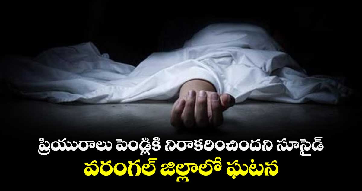 ప్రియురాలు పెండ్లికి  నిరాకరించిందని సూసైడ్..వరంగల్ జిల్లాలో ఘటన