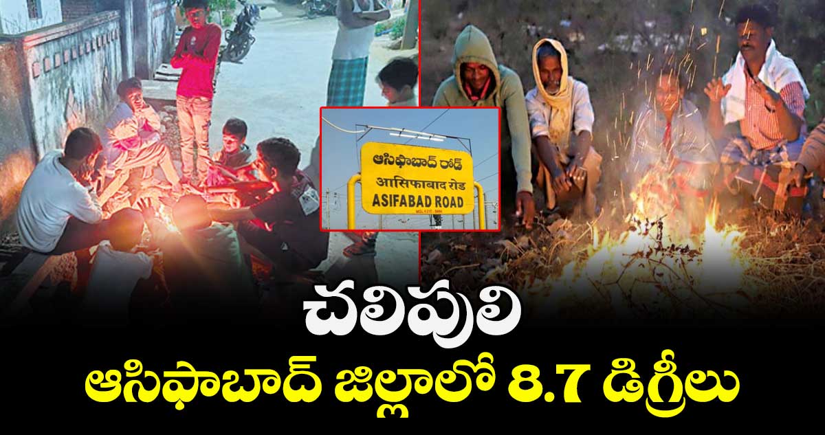 చలిపులి.. ఆసిఫాబాద్ జిల్లాలో 8.7 డిగ్రీలు..