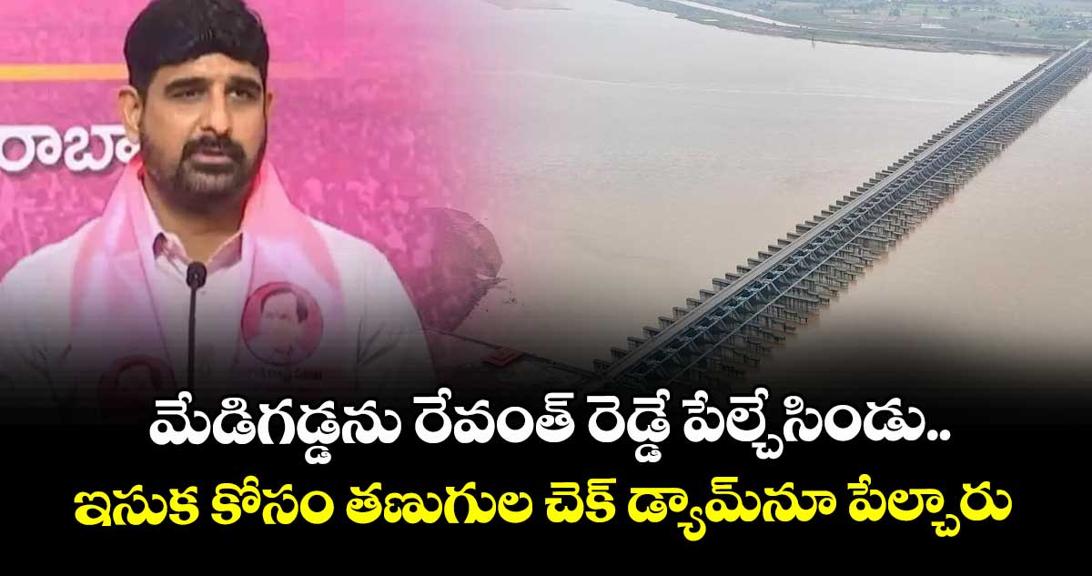 మేడిగడ్డను రేవంత్ రెడ్డే పేల్చేసిండు..ఇసుక కోసం తణుగుల చెక్ డ్యామ్‌‌‌‌‌‌‌‌నూ పేల్చారు: పాడి కౌశిక్ రెడ్డి