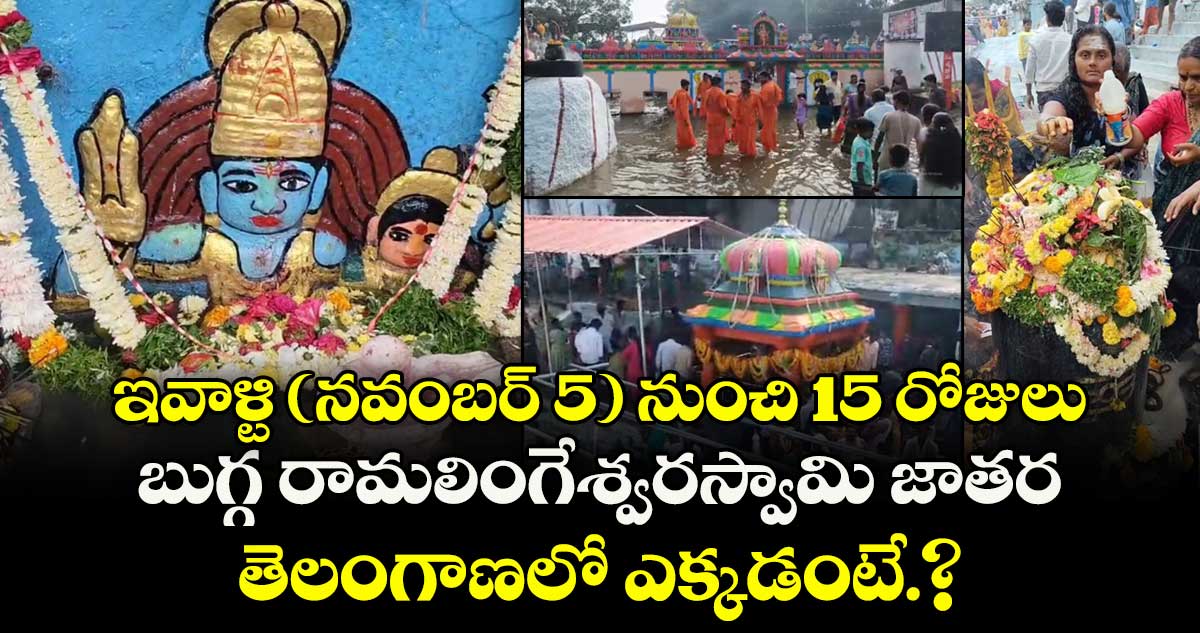  ఇవాళ్టి (నవంబర్ 5) నుంచి 15 రోజులు.. బుగ్గ రామలింగేశ్వరస్వామి జాతర.. తెలంగాణలో ఎక్కడంటే.?