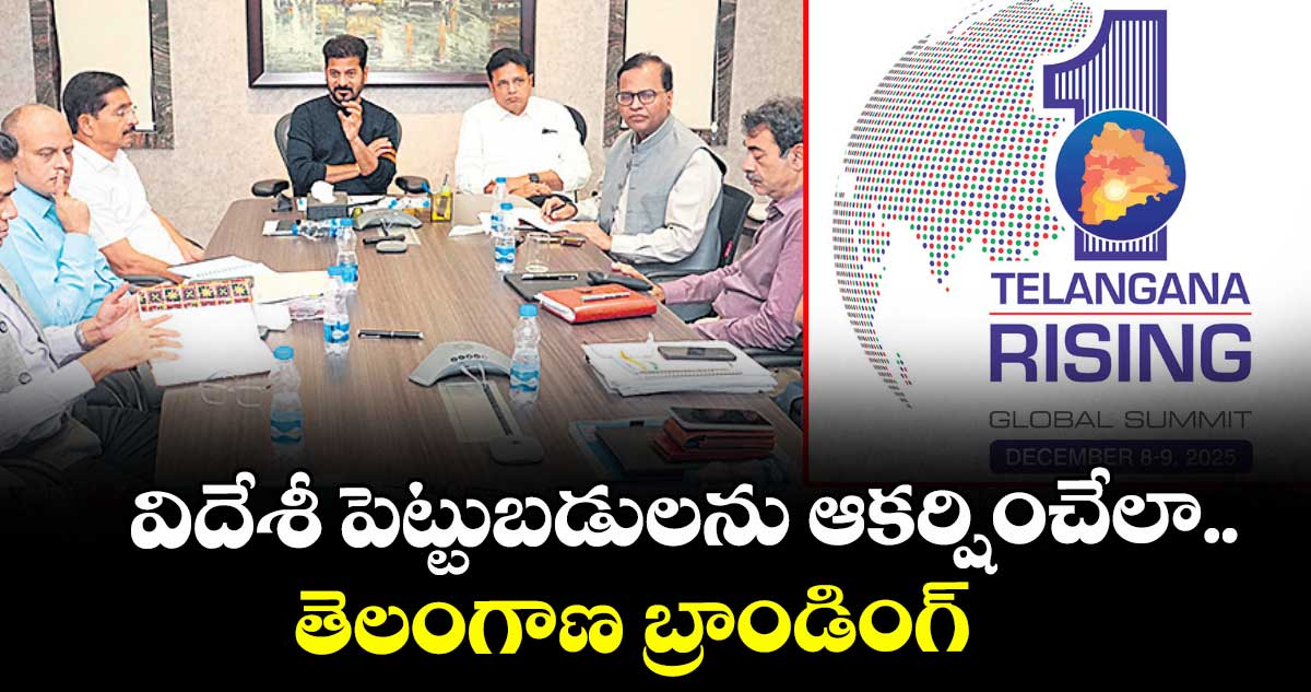 విదేశీ పెట్టుబడులను ఆకర్షించేలా.. తెలంగాణ బ్రాండింగ్‌‌