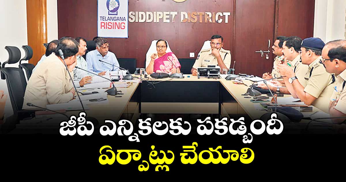 జీపీ ఎన్నికలకు పకడ్బందీ ఏర్పాట్లు చేయాలి : కలెక్టర్ రాహుల్ రాజ్