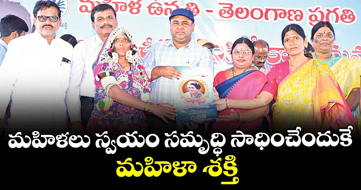 మహిళలు స్వయం సమృద్ధి సాధించేందుకే మహిళా శక్తి : కలెక్టర్ రాహుల్ రాజ్
