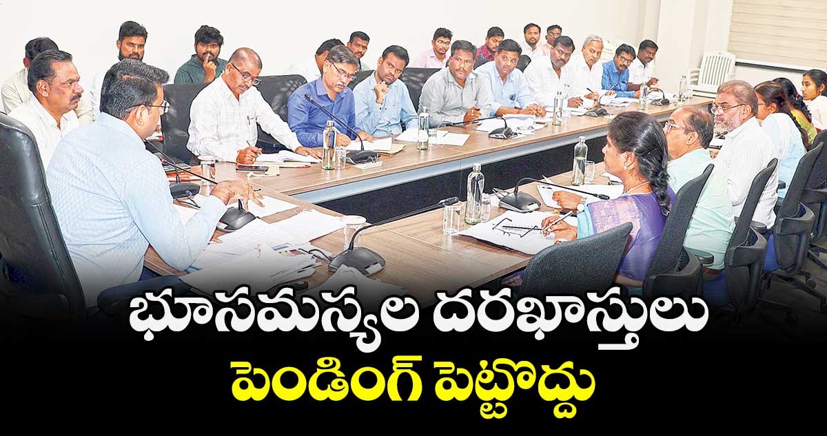 భూసమస్యల దరఖాస్తులు పెండింగ్ పెట్టొద్దు : కలెక్టర్ సంతోష్