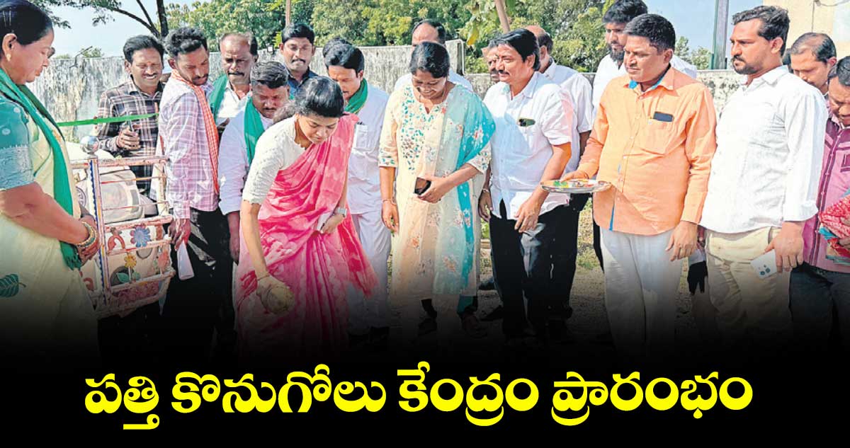 పత్తి కొనుగోలు కేంద్రం ప్రారంభం : కలెక్టర్ స్నేహ శబరీశ్ 