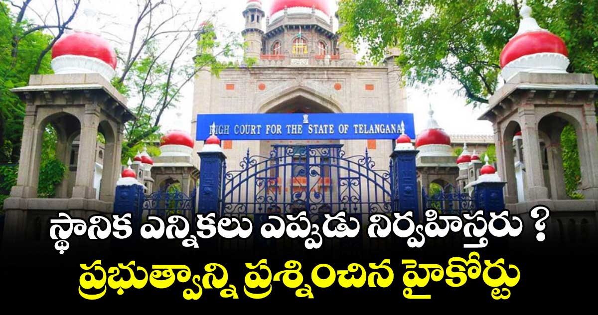 స్థానిక ఎన్నికలు ఎప్పుడు నిర్వహిస్తరు ? ప్రభుత్వాన్ని ప్రశ్నించిన హైకోర్టు
