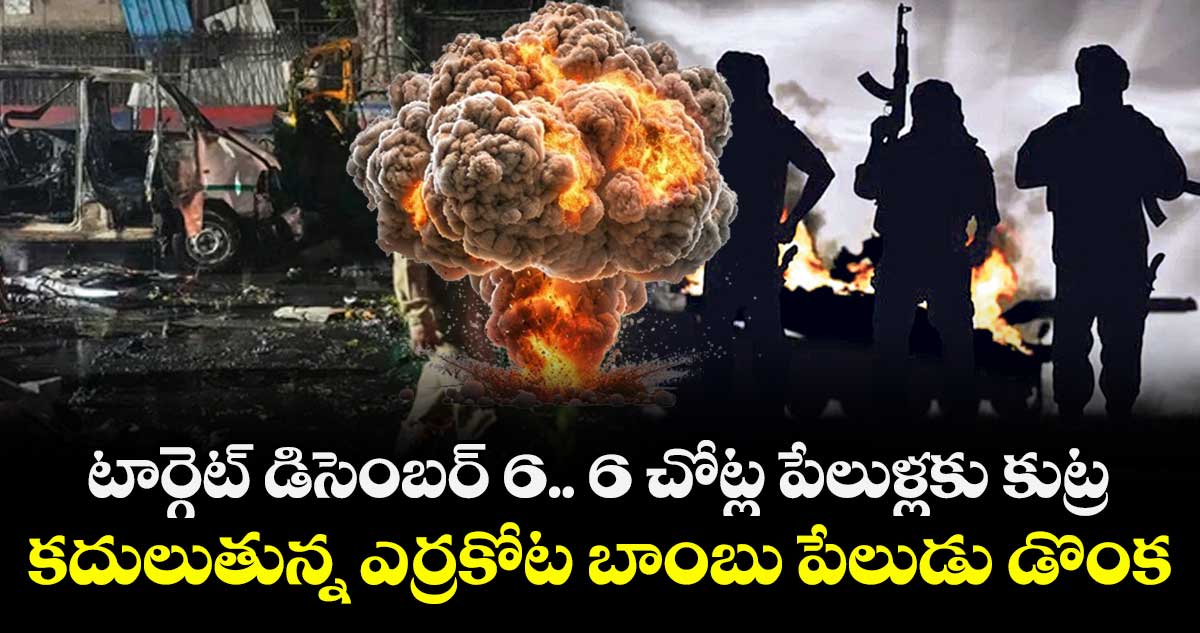 టార్గెట్ డిసెంబర్ 6.. 6 చోట్ల పేలుళ్లకు కుట్ర.. కదులుతున్న ఎర్రకోట బాంబు పేలుడు డొంక...
