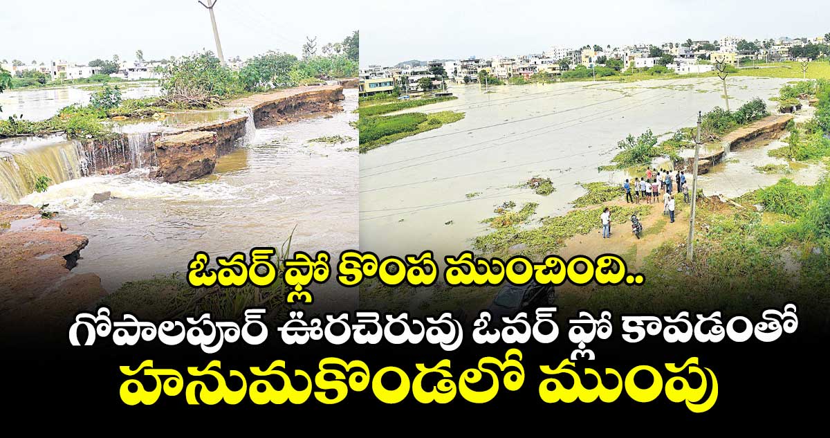 ఓవర్ ఫ్లో కొంప ముంచింది.. గోపాలపూర్ ఊరచెరువు ఓవర్ ఫ్లో కావడంతో హనుమకొండలో ముంపు
