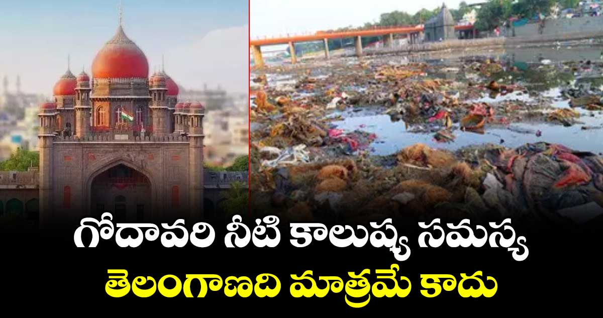 గోదావరి నీటి కాలుష్య సమస్య  తెలంగాణది మాత్రమే కాదు :  హైకోర్టు
