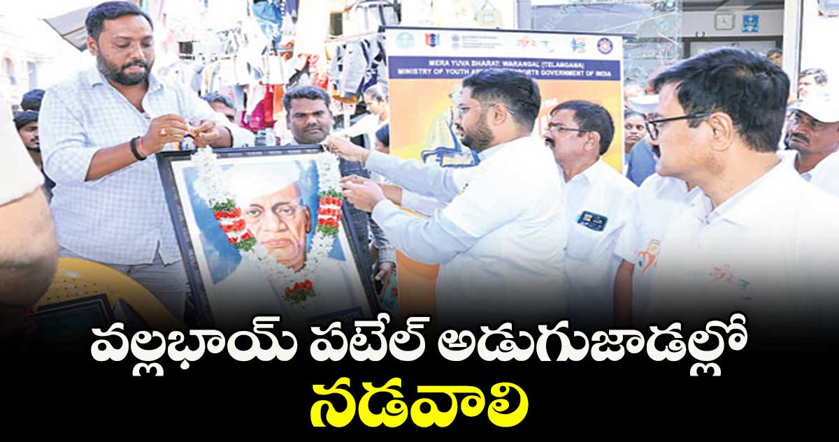 వల్లభాయ్ పటేల్ అడుగుజాడల్లో నడవాలి  : కలెక్టర్ రిజ్వాన్ భాషా షేక్