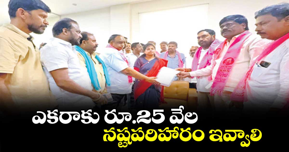 ఎకరాకు రూ.25 వేల నష్టపరిహారం ఇవ్వాలి : ఎమ్మెల్యే పల్లా రాజేశ్వర్రెడ్డి