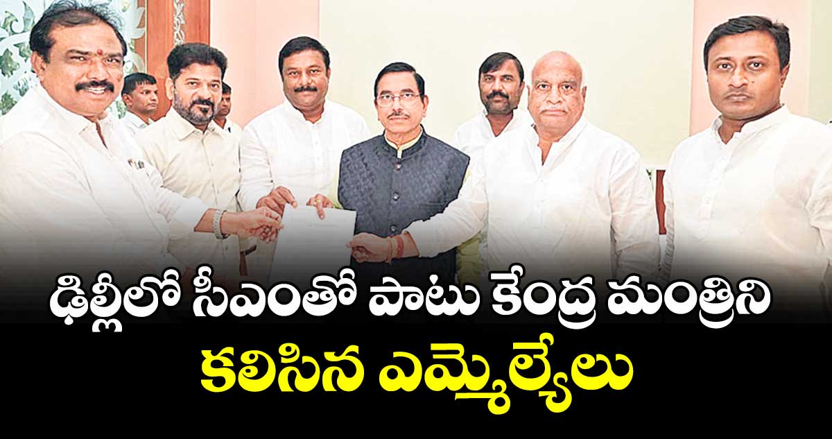 ఢిల్లీలో  సీఎంతో పాటు కేంద్ర మంత్రిని కలిసిన ఎమ్మెల్యేలు