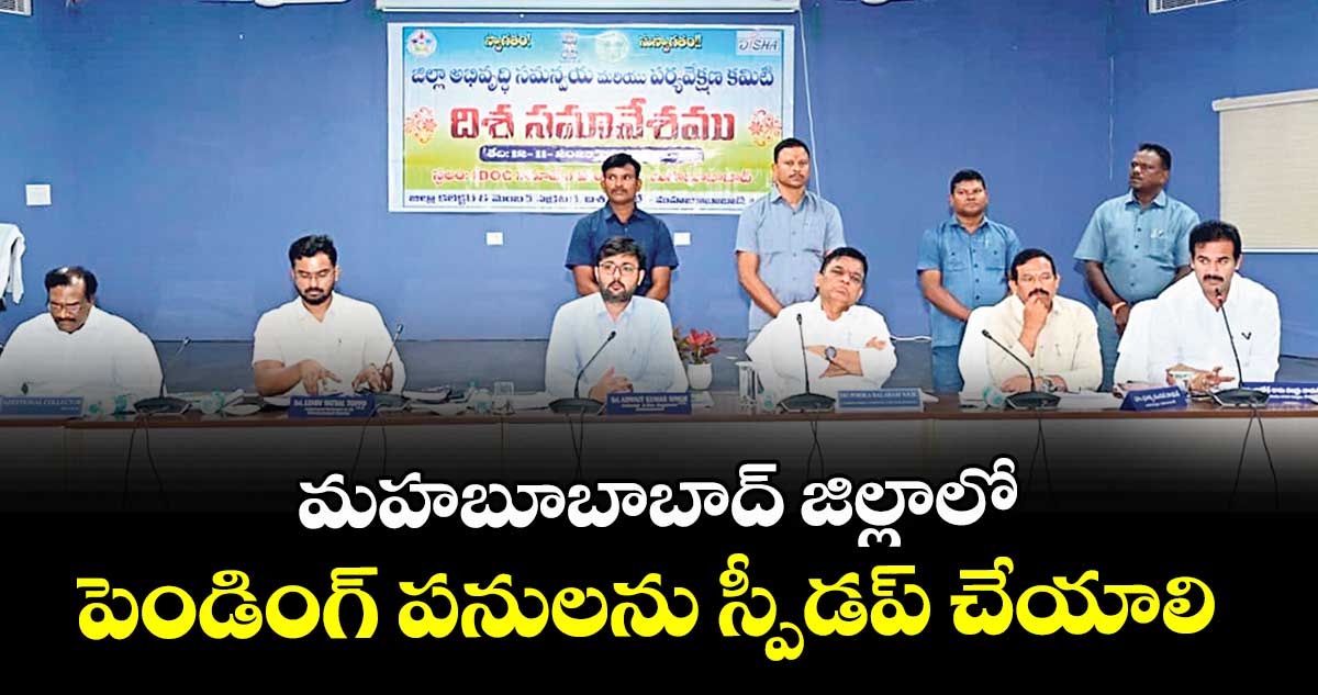 మహబూబాబాద్ జిల్లాలో  పెండింగ్ పనులను స్పీడప్ చేయాలి : ఎంపీ పోరిక బలరాం నాయక్ 