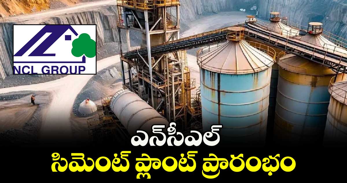 ఎన్⁭సీఎల్ సిమెంట్ ప్లాంట్ ప్రారంభం