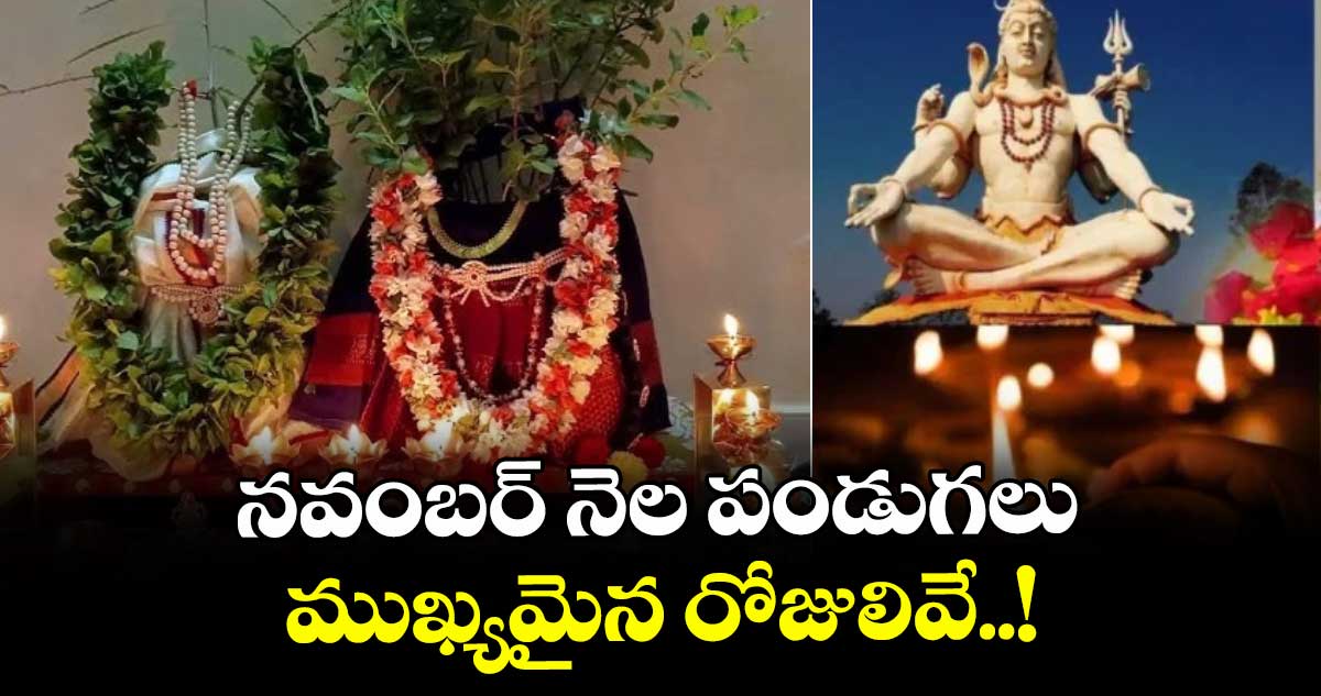 నవంబర్ నెల పండుగలు.. ముఖ్యమైనరోజులు ఇవే..!