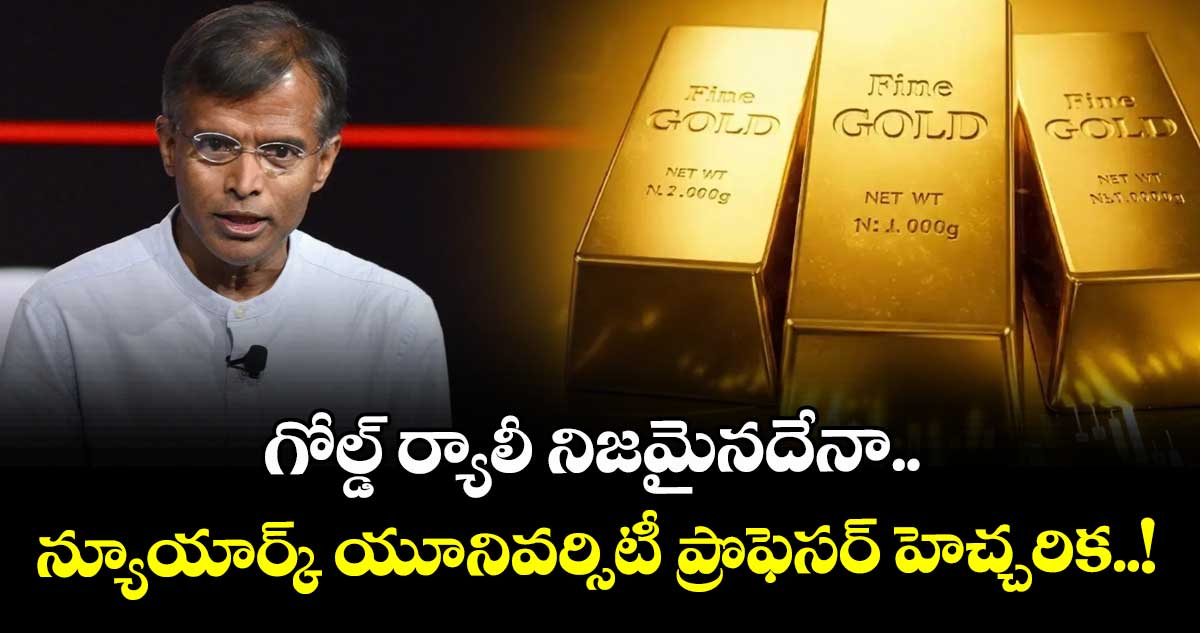 గోల్డ్ ర్యాలీ నిజమైనదేనా.. న్యూయార్క్ యూనివర్సిటీ ప్రొఫెసర్ హెచ్చరిక..!
