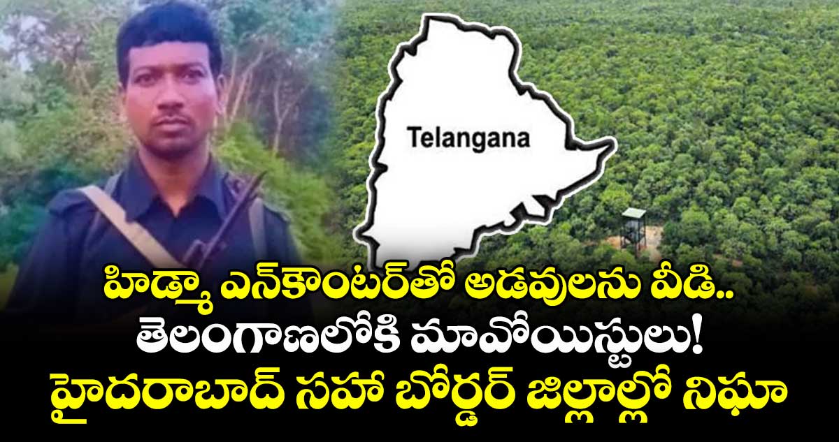 హిడ్మా ఎన్‌కౌంటర్‌‌తో అడవులను వీడి.. తెలంగాణలోకి మావోయిస్టులు !