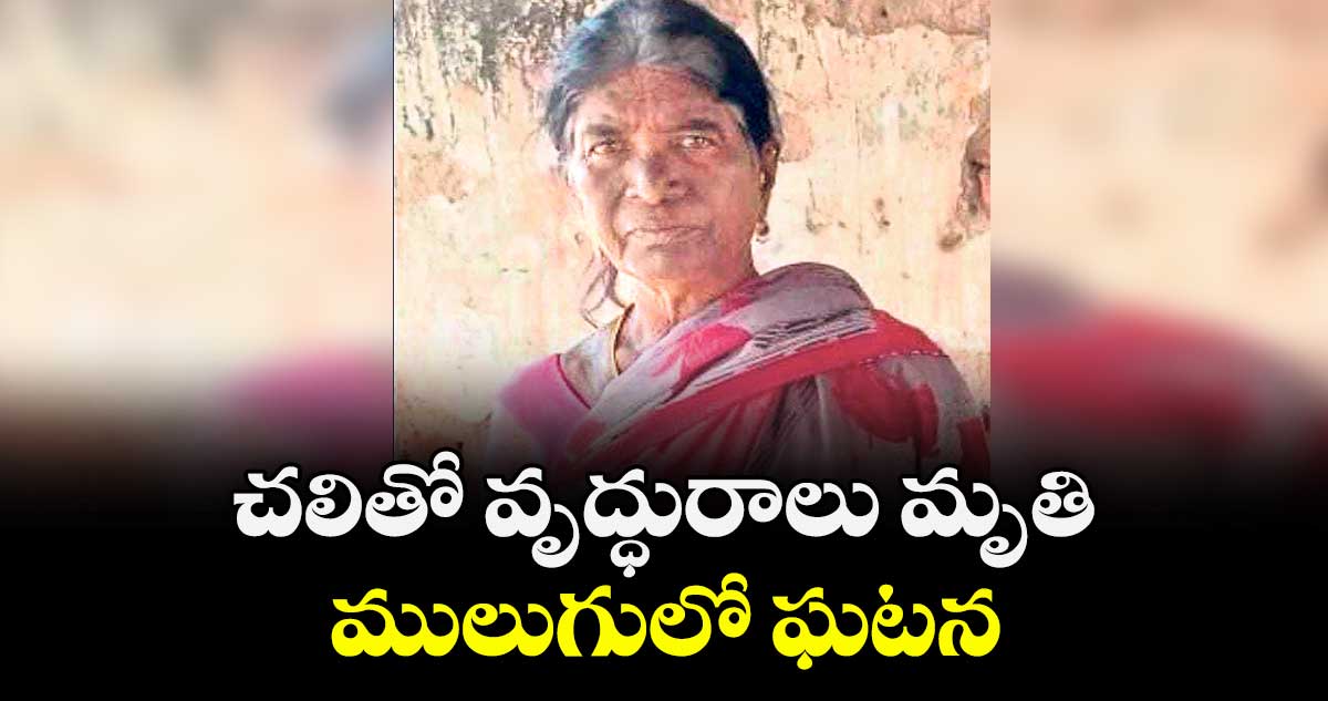 చలితో వృద్ధురాలు మృతి..ములుగులో ఘటన