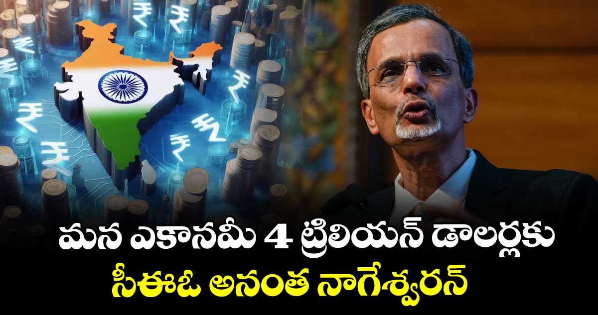 మన ఎకానమీ 4 ట్రిలియ⁭న్ డాలర్లకు.. సీఈఓ అనంత నాగేశ్వరన్