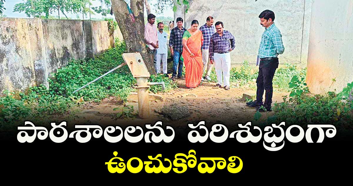 పాఠశాలలను  పరిశుభ్రంగా ఉంచుకోవాలి :  కలెక్టర్ విద్యాచందన