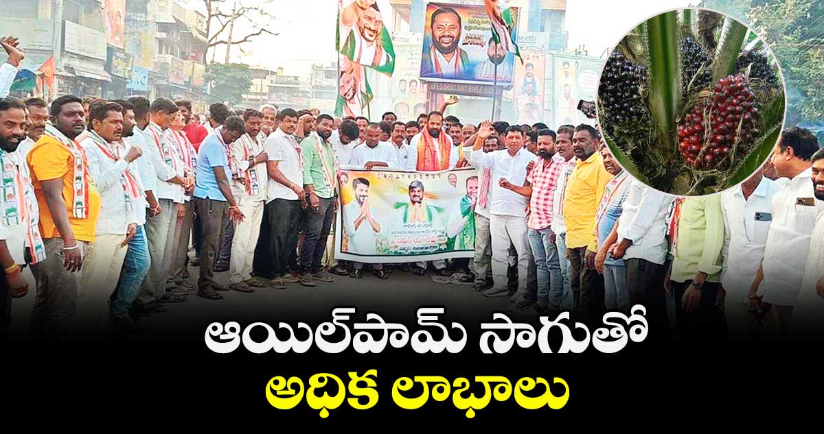 ఆయిల్‌‌‌‌‌‌‌‌పామ్‌‌‌‌‌‌‌‌ సాగుతో అధిక లాభాలు :  ఎమ్మెల్యే విజయ రమణారావు