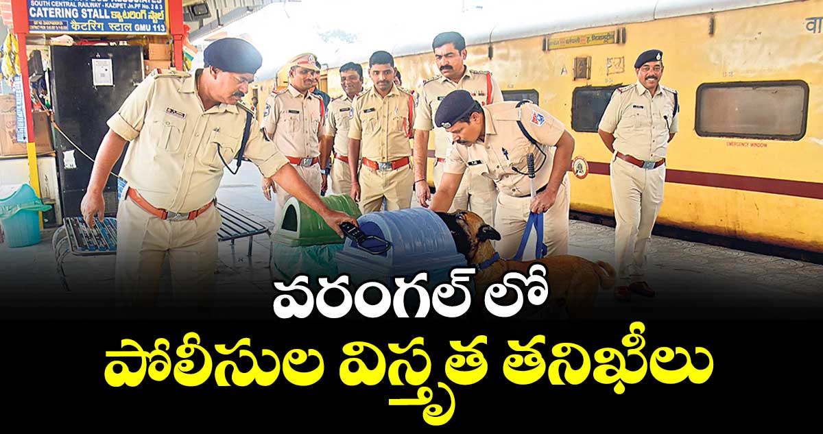 వరంగల్‌ లో పోలీసుల విస్తృత తనిఖీలు