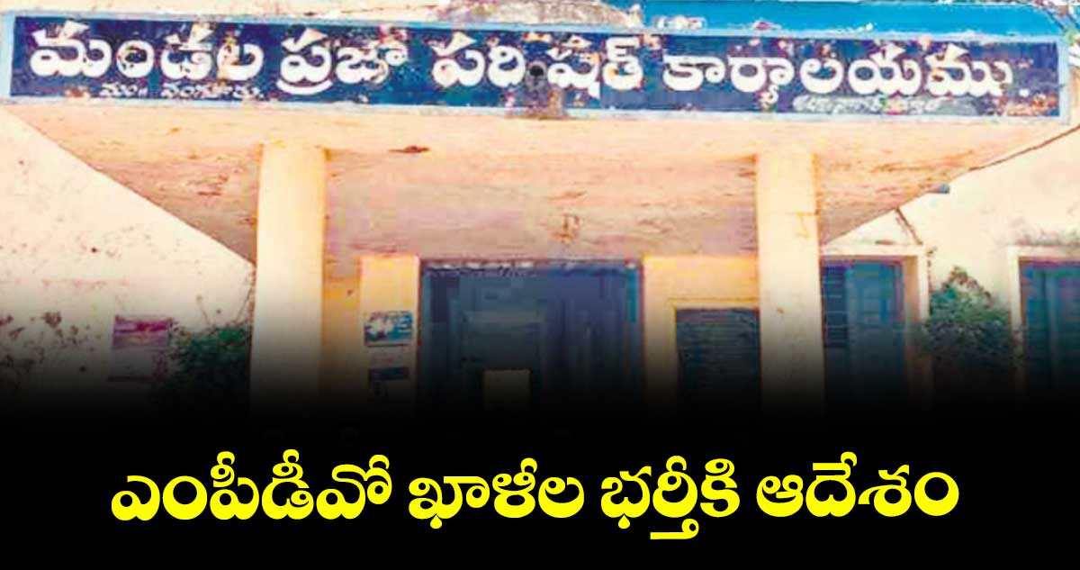 ఎంపీడీవో ఖాళీల భర్తీకి ఆదేశం