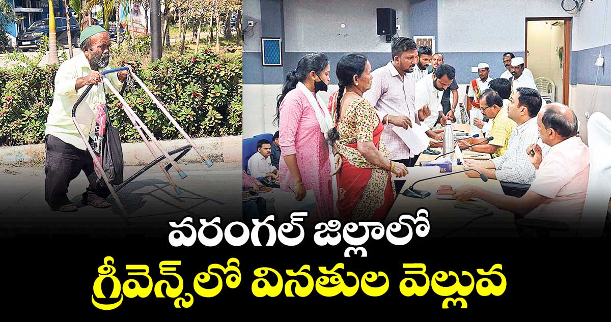 వరంగల్ జిల్లాలో గ్రీవెన్స్లో వినతుల వెల్లువ