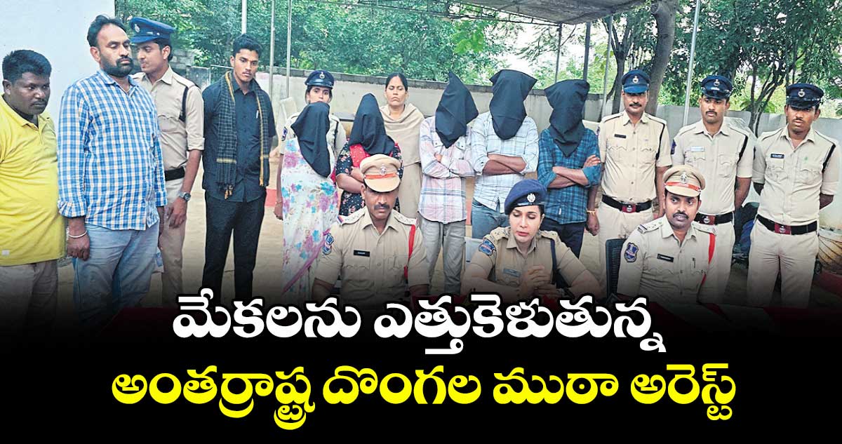 మేకలను ఎత్తుకెళుతున్న అంతర్రాష్ట్ర దొంగల ముఠా అరెస్ట్