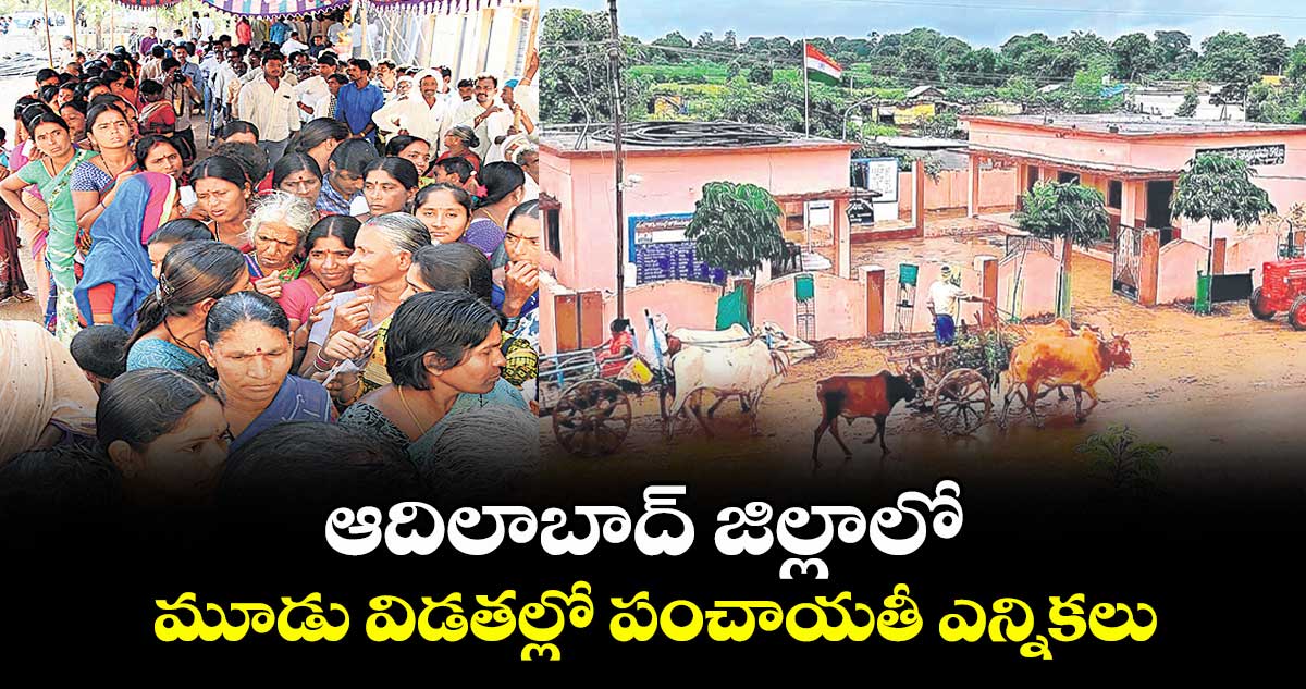 ఆదిలాబాద్ జిల్లాలో  మూడు విడతల్లో పంచాయతీ ఎన్నికలు