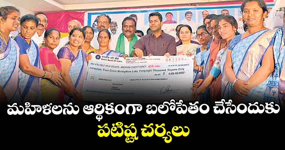 మహిళలను ఆర్థికంగా బలోపేతం చేసేందుకు పటిష్ట చర్యలు : కలెక్టర్ అనుదీప్ 