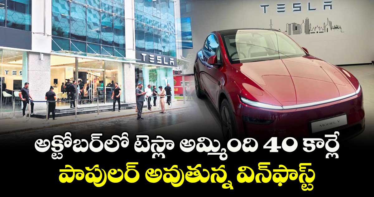 అక్టోబర్‌‌‌‌⁭లో టెస్లా అమ్మింది 40 కార్లే.. పాపులర్ అవుతున్న విన్‌‌⁭ఫాస్ట్‌‌