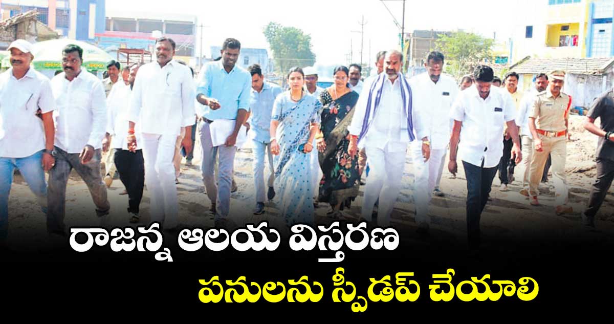 రాజన్న ఆలయ విస్తరణ పనులను స్పీడప్ చేయాలి : విప్ ఆది శ్రీనివాస్‌‌‌‌‌‌‌‌‌‌‌‌‌‌‌‌