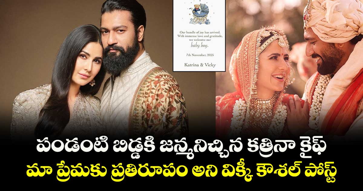 Vicky Kaushal, Katrina Kaif: పండంటి బిడ్డకి జన్మనిచ్చిన కత్రినా కైఫ్.. మా ప్రేమకు ప్రతిరూపం అని విక్కీ కౌశల్ పోస్ట్ 