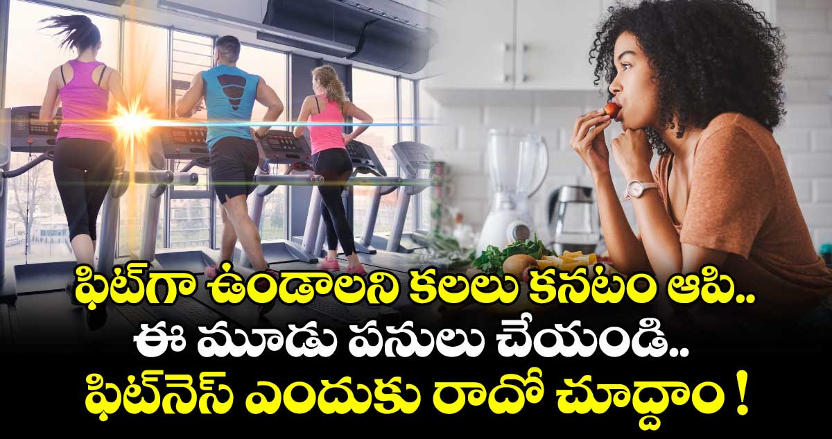 ఫిట్⁭గా ఉండాలని కలలు కనటం ఆపి.. ఈ మూడు పనులు చేయండి.. ఫిట్⁭నెస్ ఎందుకు రాదో చూద్దాం !