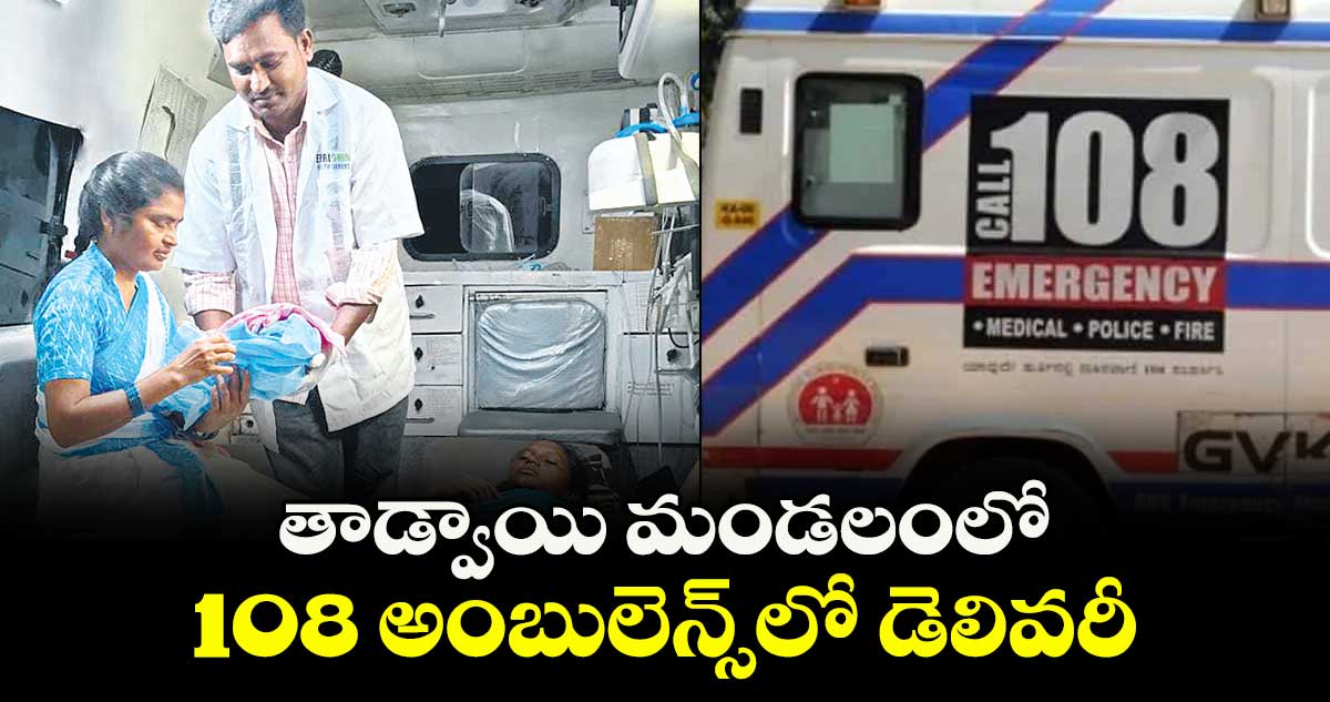తాడ్వాయి మండలంలో 108 అంబులెన్స్ లో డెలివరీ