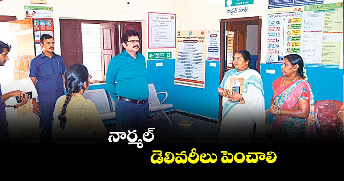 నార్మల్ డెలివరీలు పెంచాలి : కలెక్టర్ హనుమంతరావు