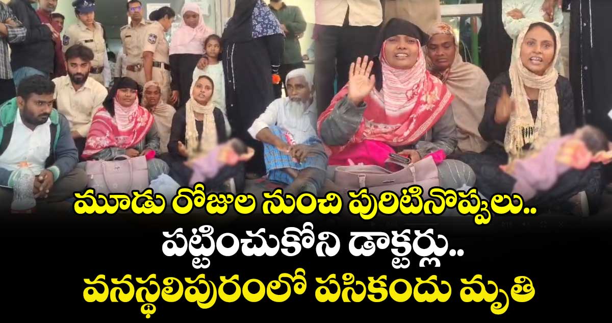 మూడు రోజుల నుంచి పురిటినొప్పులు.. పట్టించుకోని డాక్టర్లు.. వనస్థలిపురంలో పసికందు మృతి