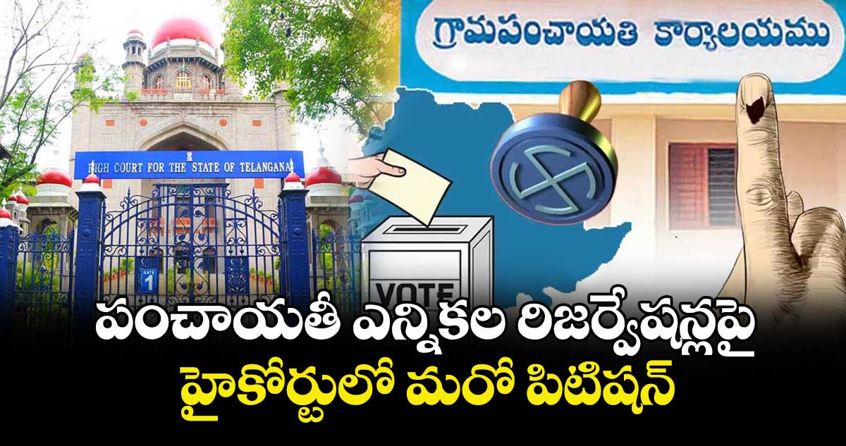పంచాయతీ ఎన్నికల రిజర్వేషన్లపై హైకోర్టులో మరో పిటిషన్