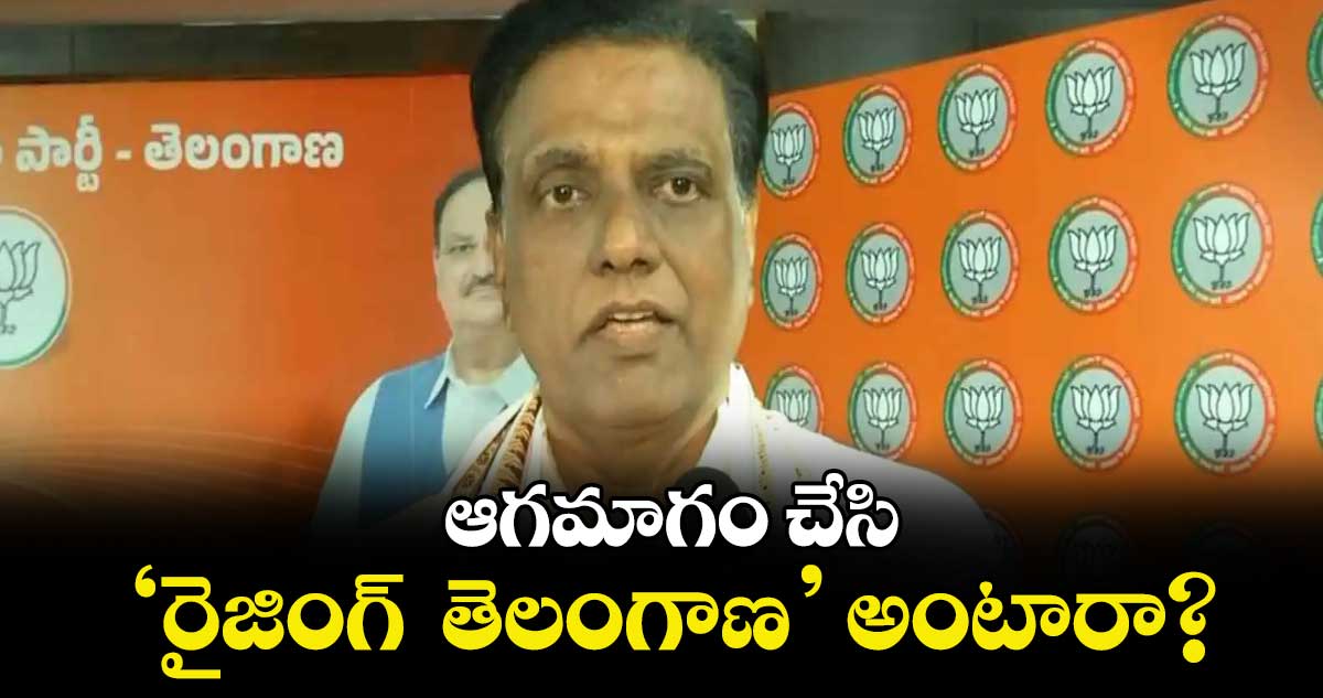 ఆగమాగం చేసి ‘రైజింగ్  తెలంగాణ’ అంటారా : ఎన్వీ సుభాశ్