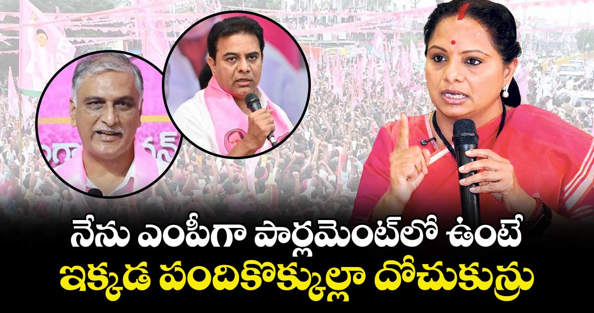 నేను ఎంపీగా పార్లమెంట్⁬లో ఉంటే ఇక్కడ పందికొక్కుల్లా దోచుకున్రు: కవిత