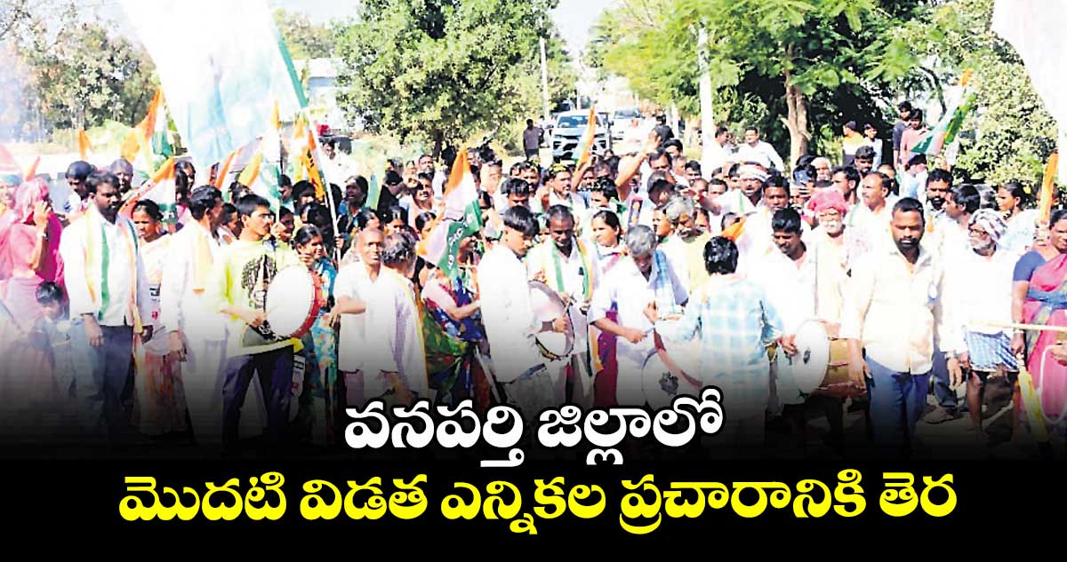 వనపర్తి జిల్లాలో మొదటి విడత ఎన్నికల ప్రచారానికి తెర