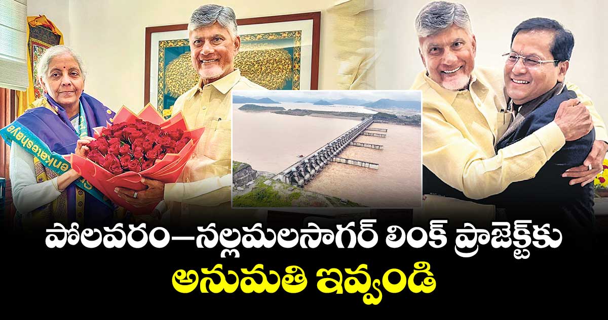 పోలవరం– నల్లమలసాగర్ లింక్ ప్రాజెక్ట్‌‌‌‌కు అనుమతి ఇవ్వండి: ఏపీ సీఎం చంద్రబాబు